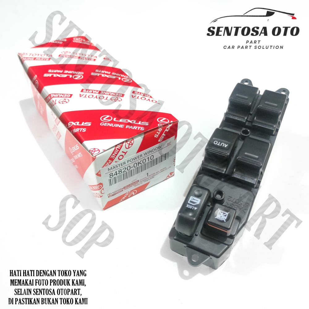 Switch Saklar Power Window Innova Fortuner Hilux 2004 2005 2006 2007 2008 2009 2010 2011 2012 2013 2014 2015 Original Harga 245,000 rupiah*Gratis Ongkir