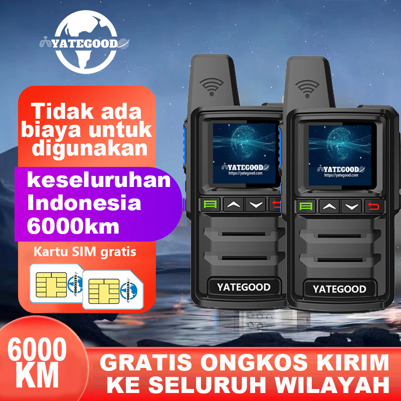 YATEGOOD G380 walkie-talkie Interkom Tanpa Batas Jarak Interkom Siaga Ultra Panjang Portabel Lebih dari 6000KM 4G 5G Giá 443,000 Đồng*Miễn phí vận chuyển