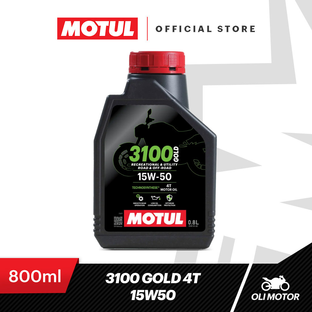 Motul Motor Oil 3100 Gold 4t 15W50 0.8L Harga 104,201 Ringgit*Penghantaran Percuma