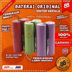 Baterai Senter Kepala bisa untuk DONY LUBY KAWACHI Kapasitas Real 18650