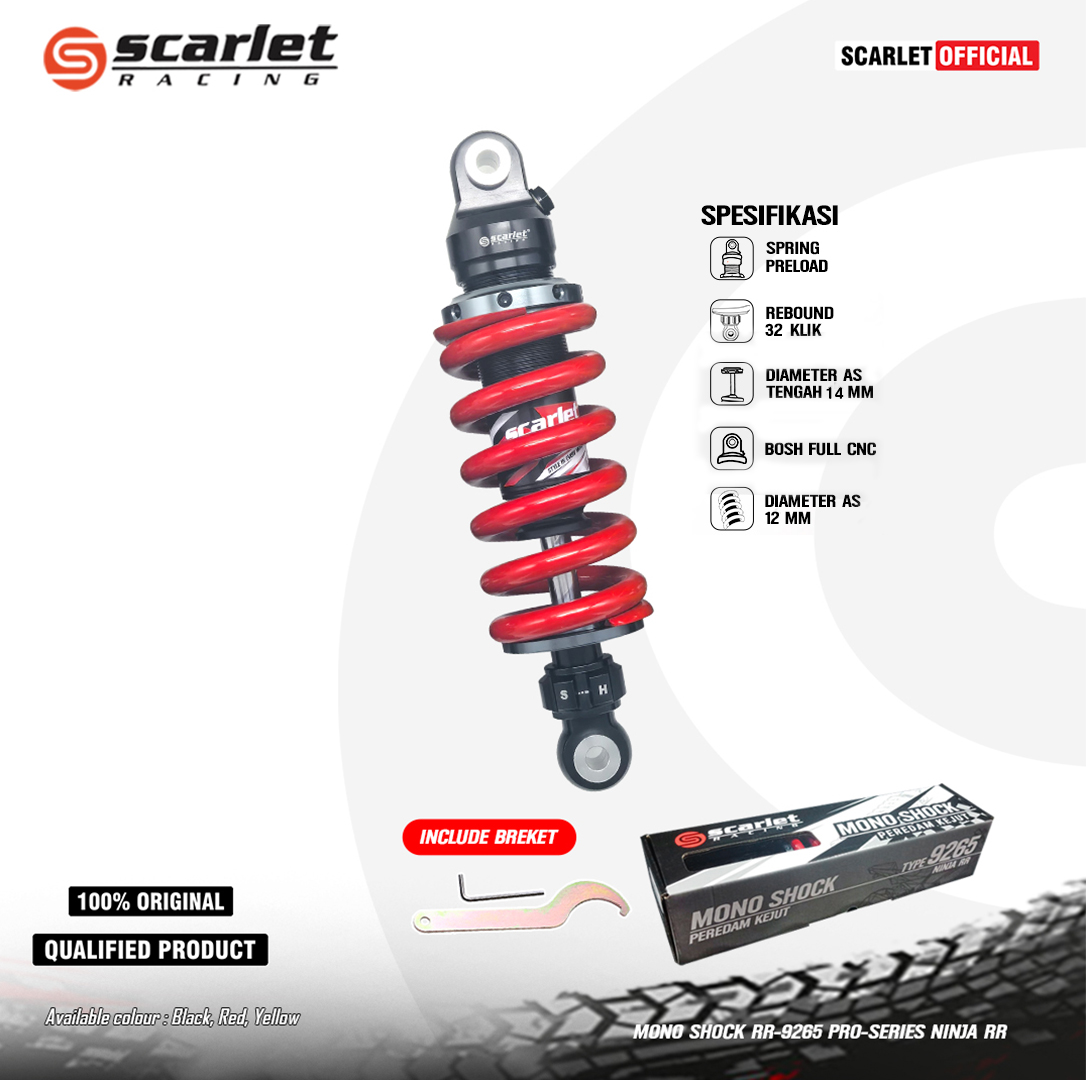 Scarlet Racing - Mono Shock Rr-9265 Pro Series Ninja Rr Harga 779,000 rupiah*Gratis Ongkir