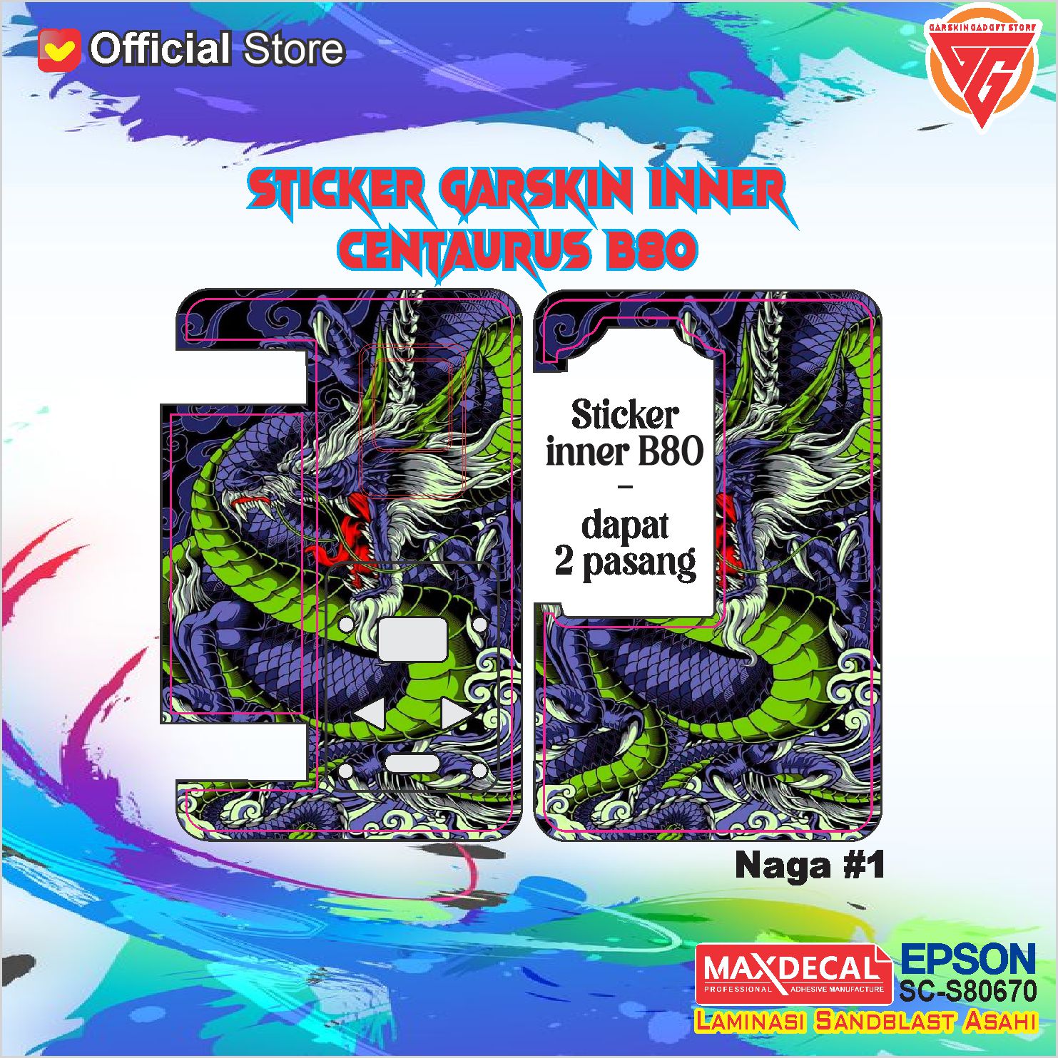 Garskin Sticker Voopoo Drag 2 177W Garskin Motif New