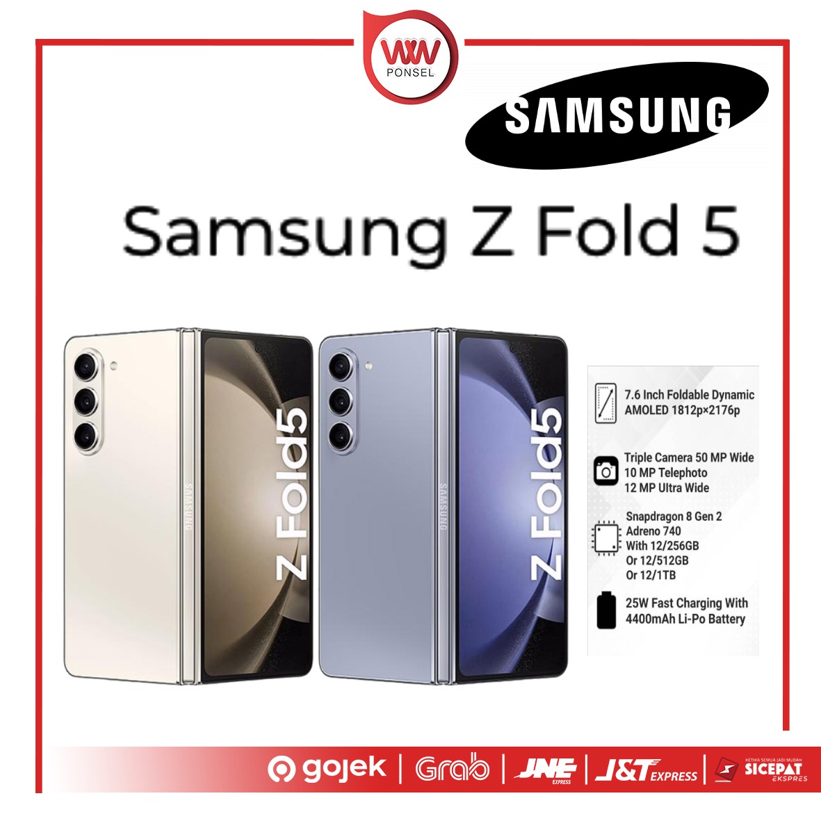 Hp Samsung Zold 5 Ram 12GB Internal 1TB Garansi Resmi Harga  29,999,000 Ringgit*Penghantaran Percuma