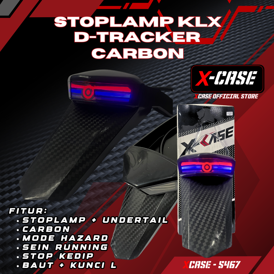 X-Case Stoplamp Undertail Carbon Spakbor Klx 150 D Tracker Kawasaki Bulat 5467 Harga 84,500 rupiah*Gratis Ongkir