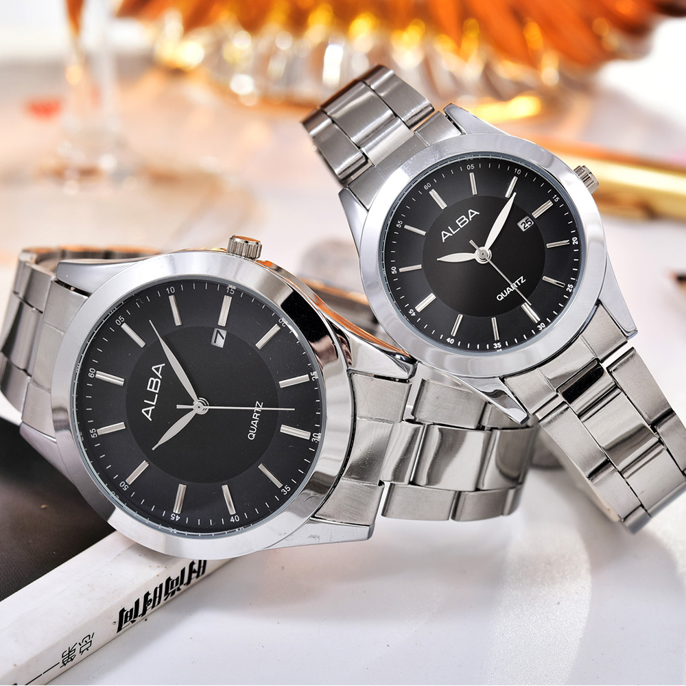 Jam Tangan Couple - Pria dan Wanita - AB8059A/8067B-GL-Stainless Stell Band Band