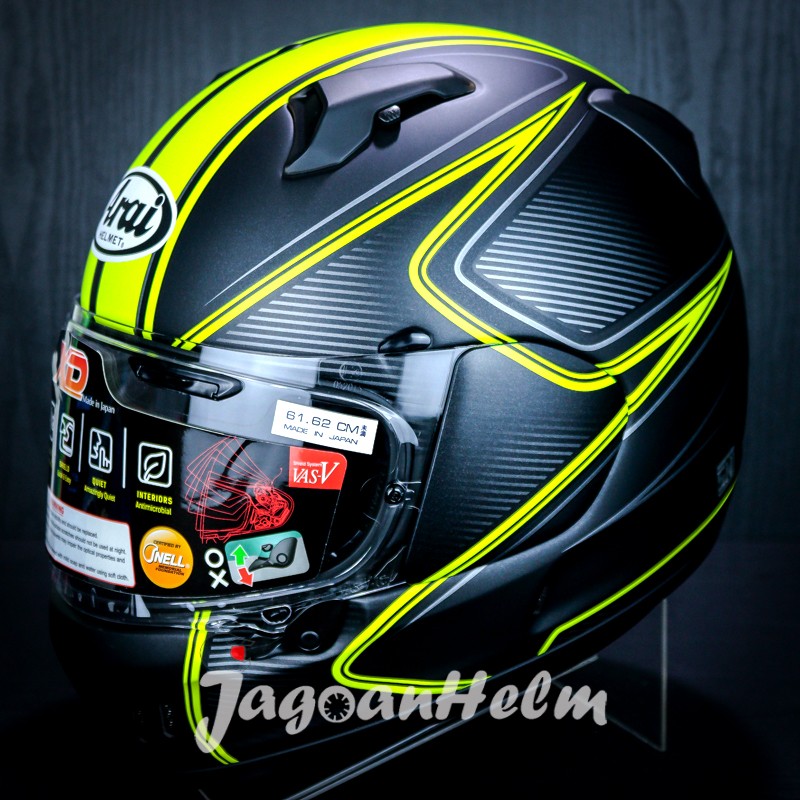 ARAI HELM XD DIABLO | YELLOW | FULLFACE Harga 9,500,000 rupiah*Gratis Ongkir