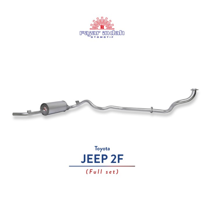 Knalpot Mobil Toyota Jeep 2F Full Set (l Pipe + Muffler + Exhaust Pipe) Harga 2,238,129 rupiah*Gratis Ongkir
