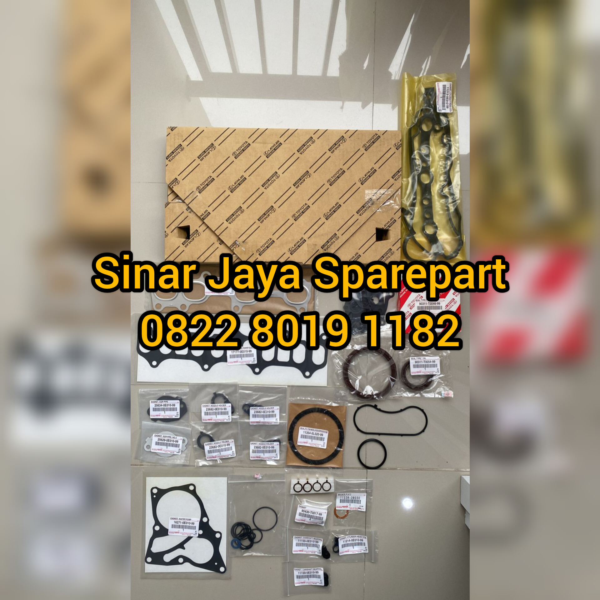 Packing Set Hilux Revo 2.4cc Innova Reborn 2.4cc Fortuner VRZ 2.4cc Original 04111-0E032 Harga 2,020,000 rupiah*Gratis Ongkir