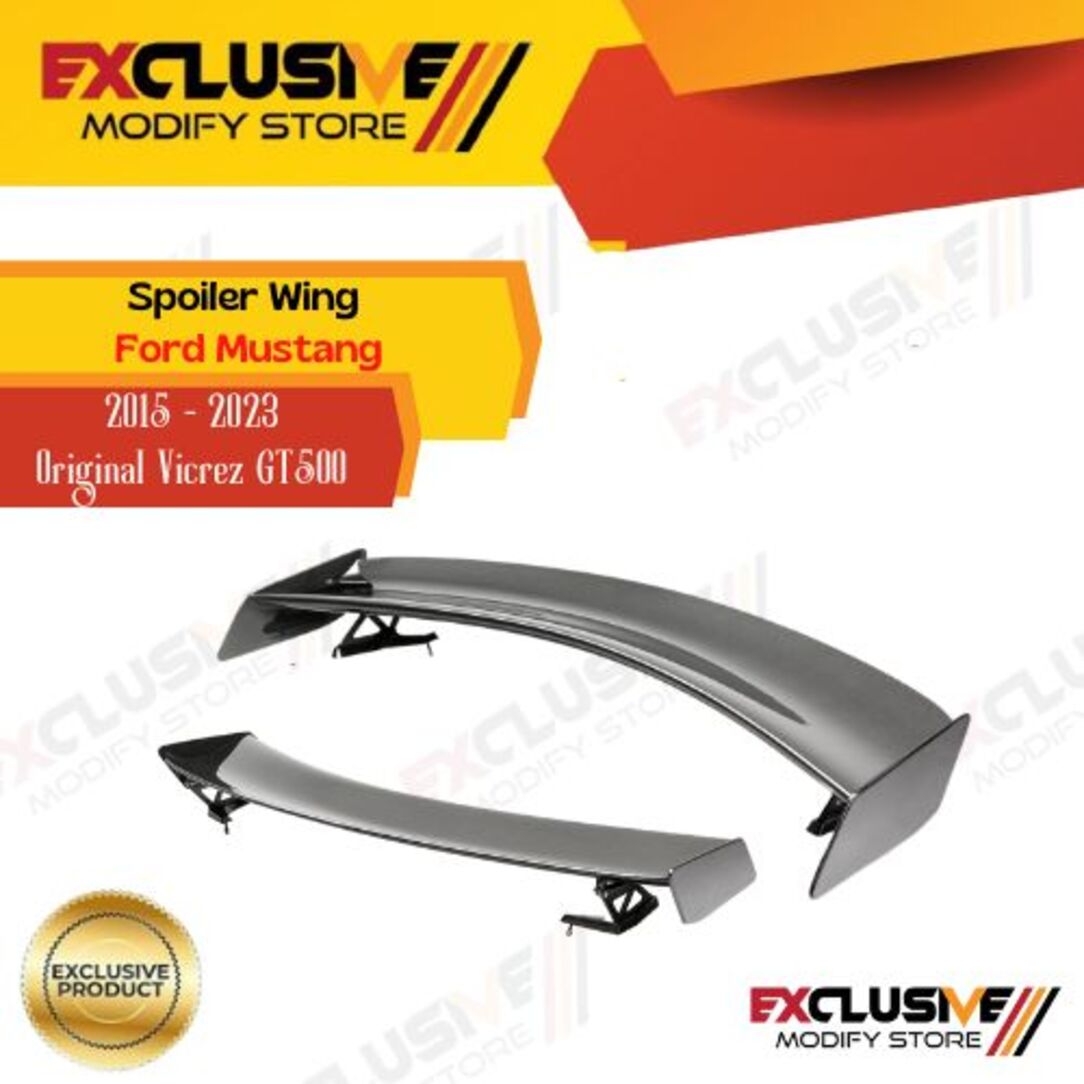 Carbon fiber spoiler wing for Ford Mustang 15-23 original vircez GT500 Harga 13,850,000 rupiah*Gratis Ongkir