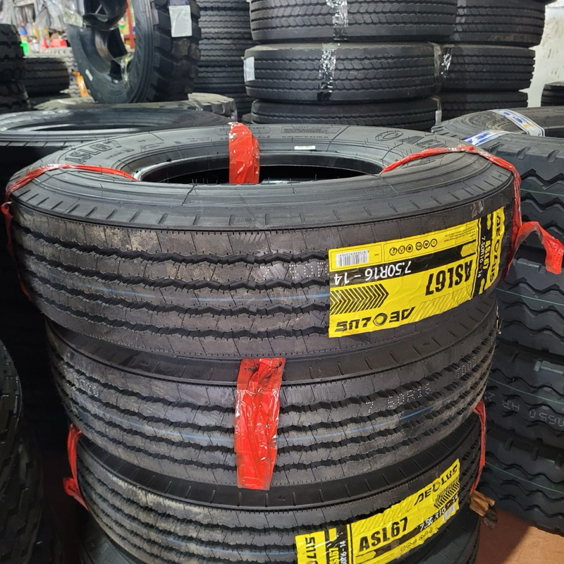 DIJAMIN MURAH BAN TRUK Aeolus ASL67 750-16 Ban Double BUS DUMP TRUK 7.50 R16 FULL SET Harga 2,366,400 rupiah*Gratis Ongkir