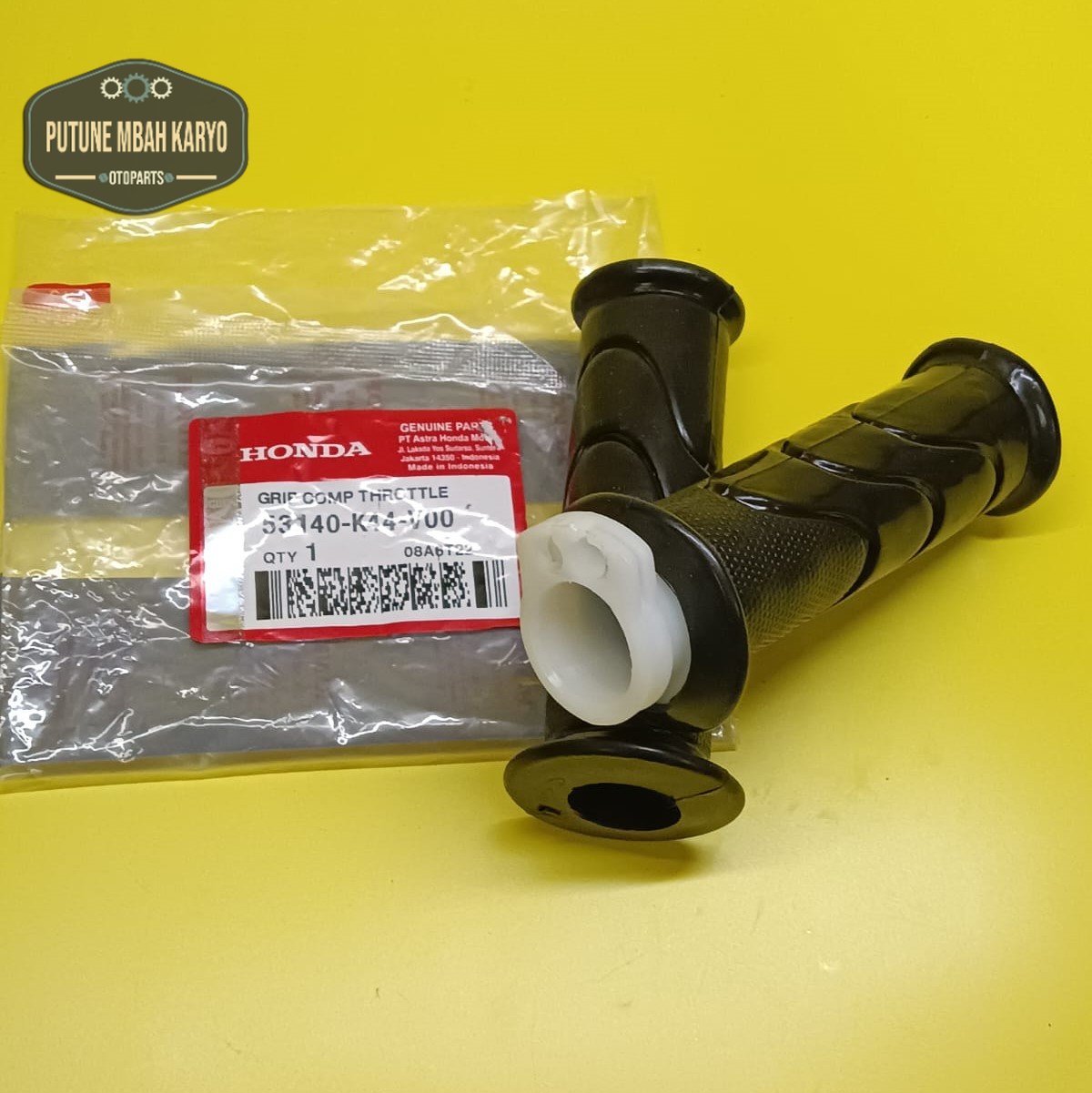 Handgrip Handfat Karet Stang Hand Grip Assy Motor Honda BeAT Pop BeAT Sporty Scoopy Fi F1 Esp K44 Harga 22,532 rupiah*Gratis Ongkir