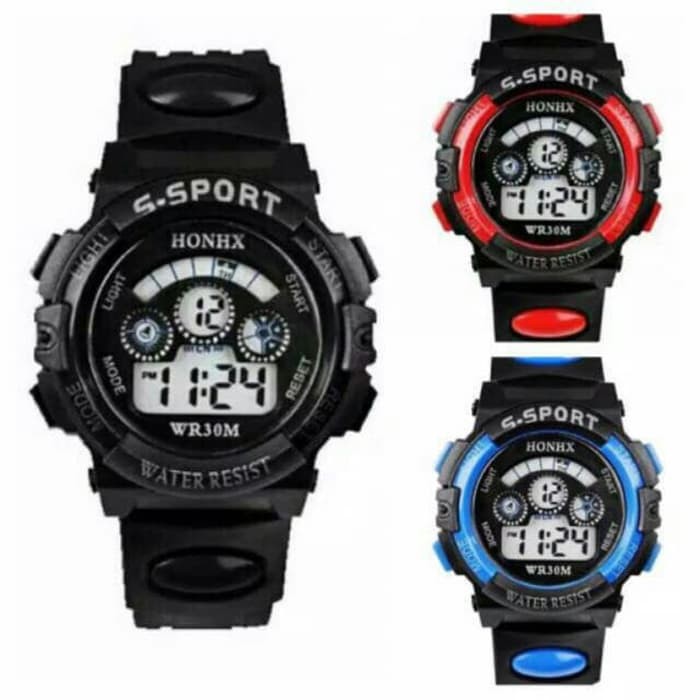 	 Kaihua Jam Tangan Rubber Ssport S1790 Digital Fashion Led Jf038 Import Grosir Murah Pria Wanita Coup 	