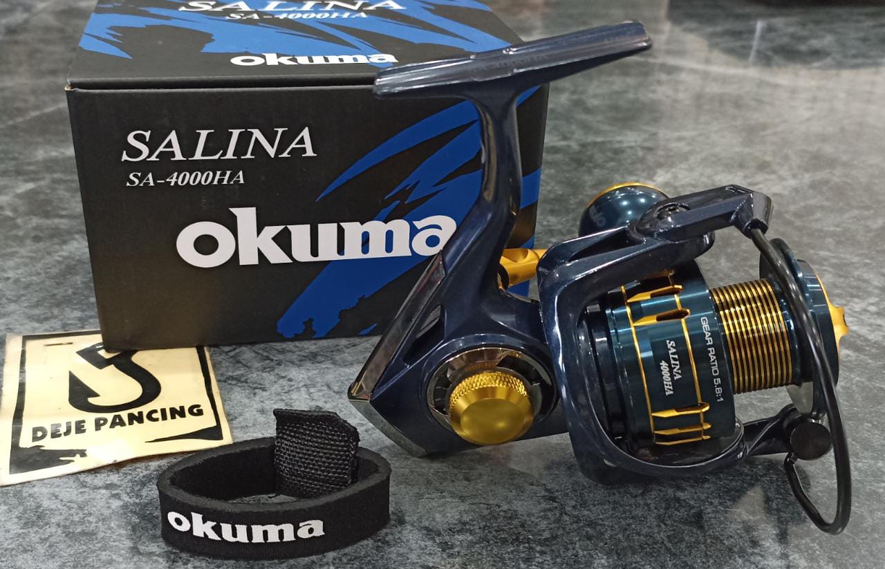 jual reel okuma salina ii 16000 Saltwater Spinning Reels These reels are constructed of Okumas LITECAST body material which is 15% lighter than diecast aluminum Reel Okuma Salina (New) Saltwater