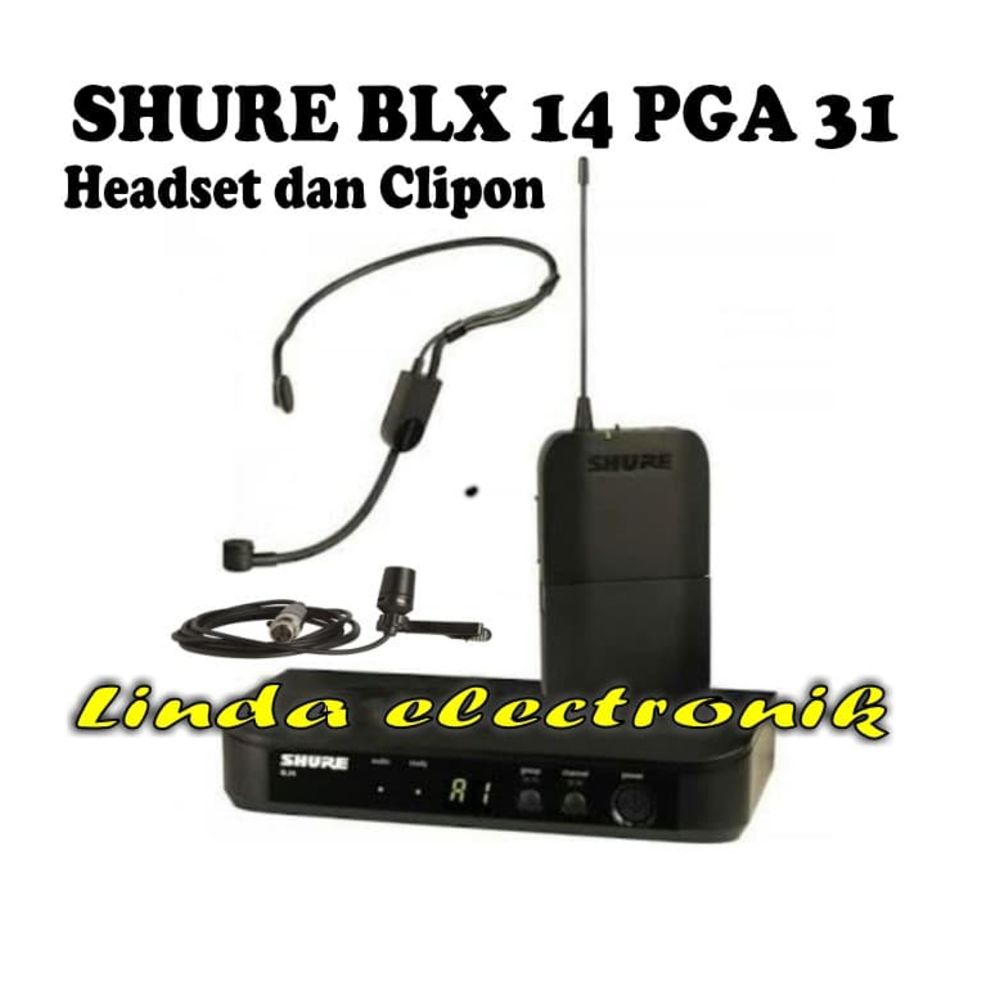 Mic shure blx14 pga31 headset dan 