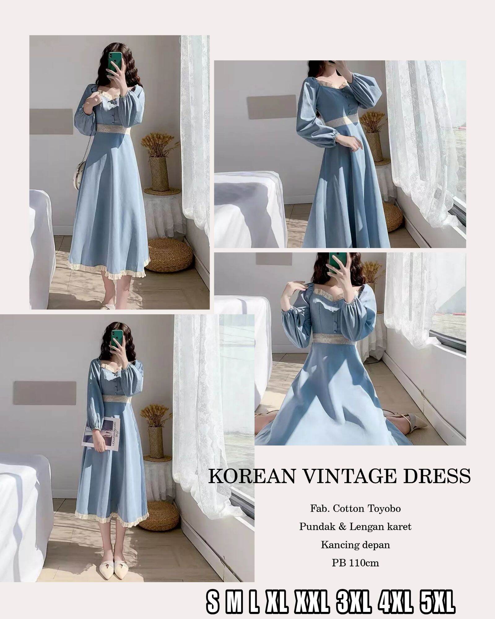 Korean hotsell vintage dress