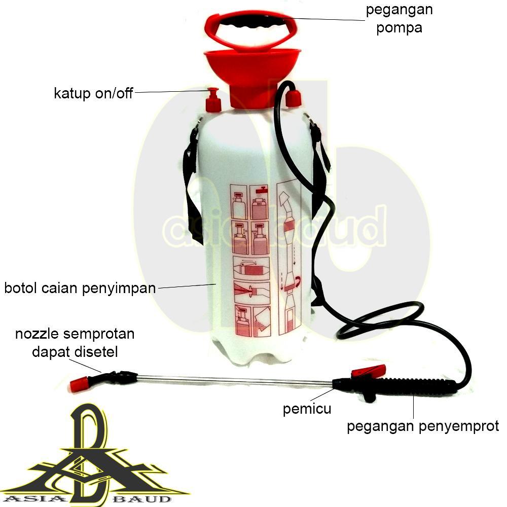 Redfox Pompa Semprot Hama Manual 5 L Tengki Tangki Semprot Hama