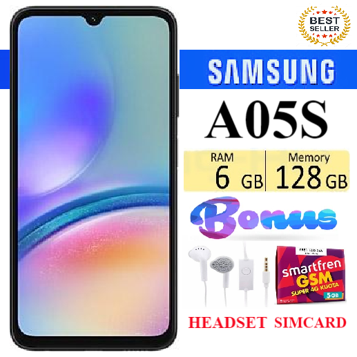 SALE!!! SAMSUNG GALAXY A05S RAM 6/128 GB FULLSET Bergaransi - FREE SIMCARD Giá 1,782,000 Đồng*Miễn phí vận chuyển