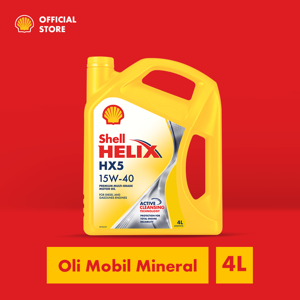 Car engine oil Shell Helix hx5 15W-40 (4L) Harga 303,093 Ringgit*Penghantaran Percuma