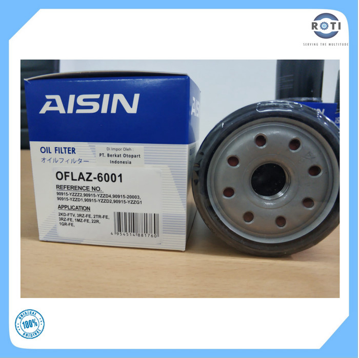 FILTER OLI TOYOTA INNOVA FORTUNER HILUX HIACE DIESEL AISIN OFLAZ-6001 Harga 38,190 Ringgit*Penghantaran Percuma