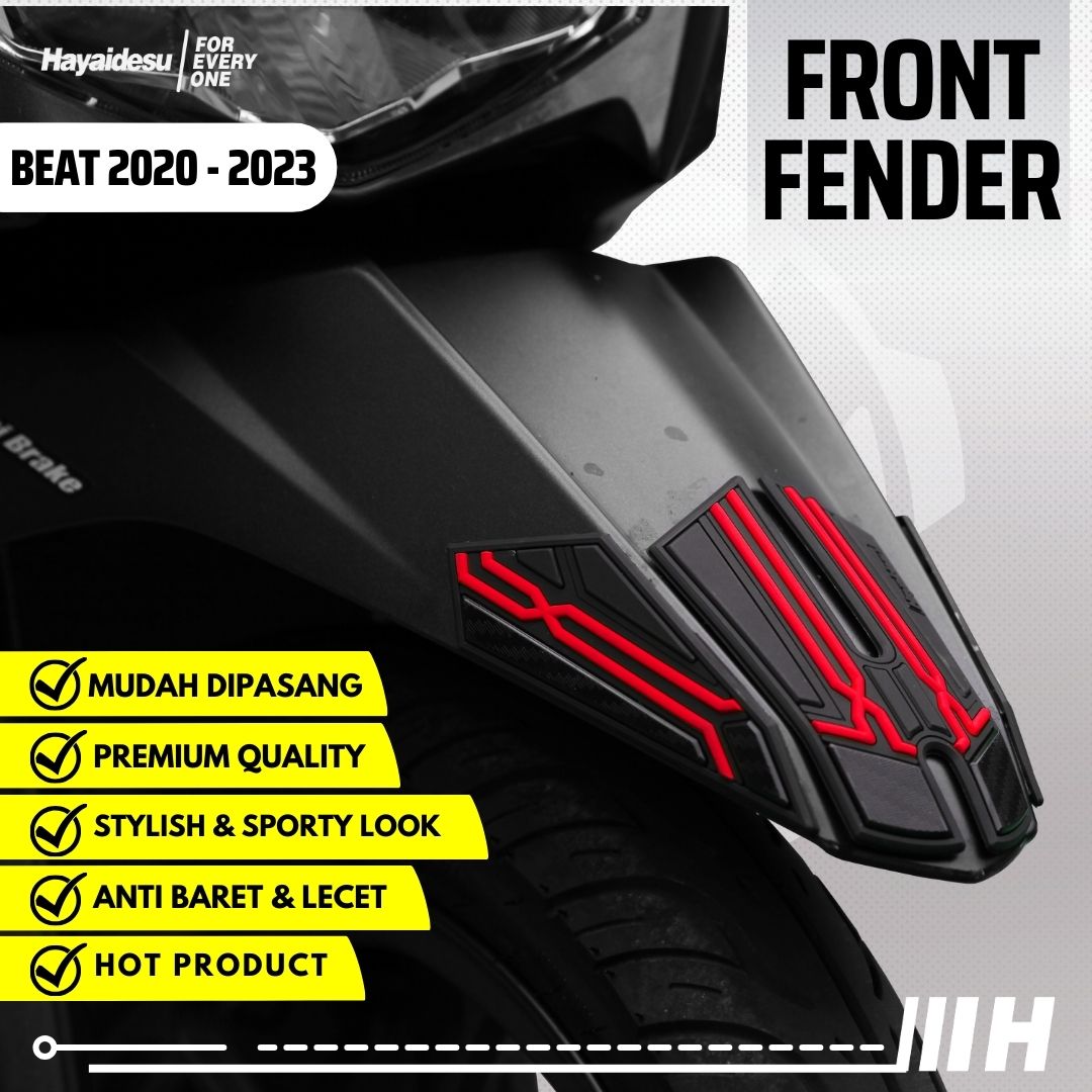 Hayaidesu BEAT Deluxe 2020-2023 Body Protector FRONT FENDER Cover Harga 45,000 rupiah*Gratis Ongkir