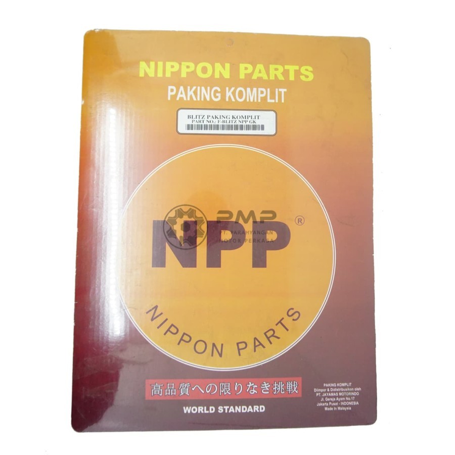 PAKING KOMPLIT FULLSET GASKET KAZE NPP Harga 51,060 rupiah*Gratis Ongkir