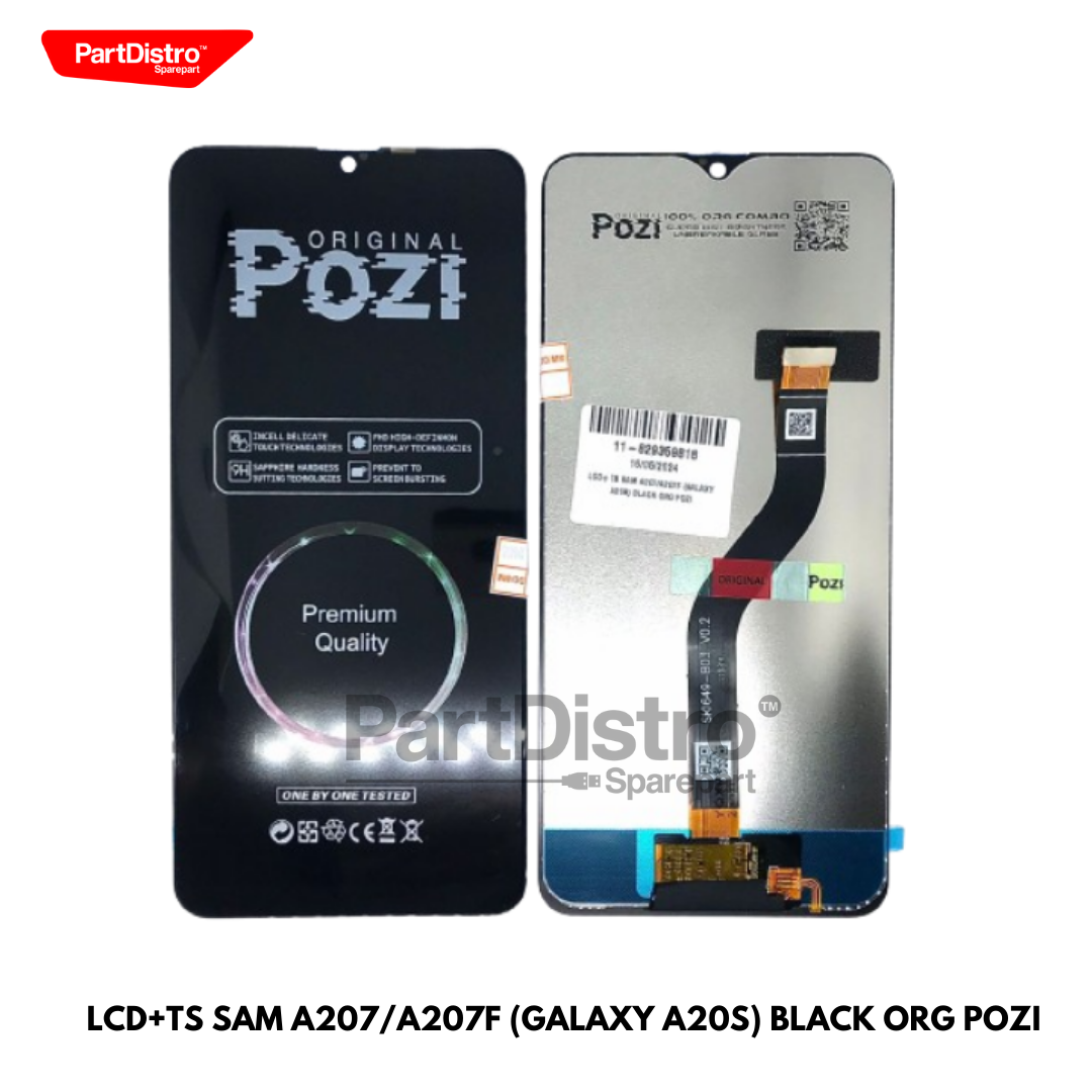LCD+TS KOMPATIBLE SAMSUNG A207/A207F (GALAXY A20S) BLACK ORG POZI ORG Harga  157,000 Ringgit*Penghantaran Percuma