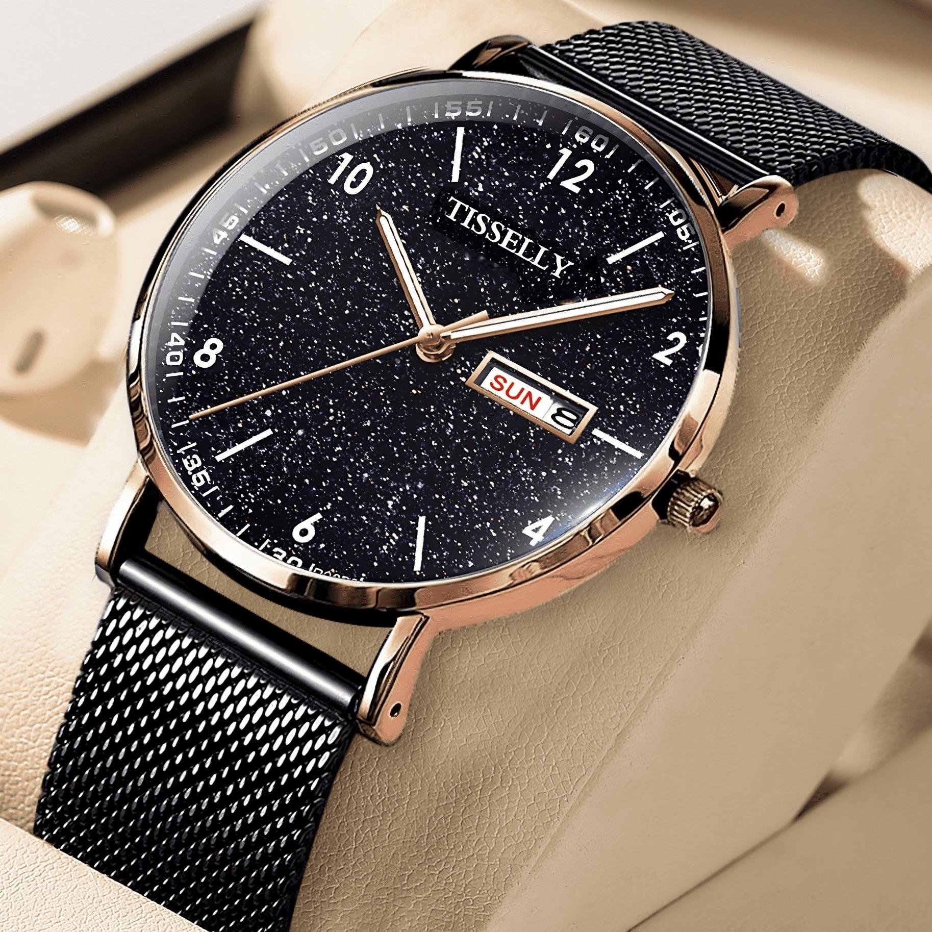 Genuine Roman men watches analog business casual luxury waterproof thin dial elegant minimalist day lu…