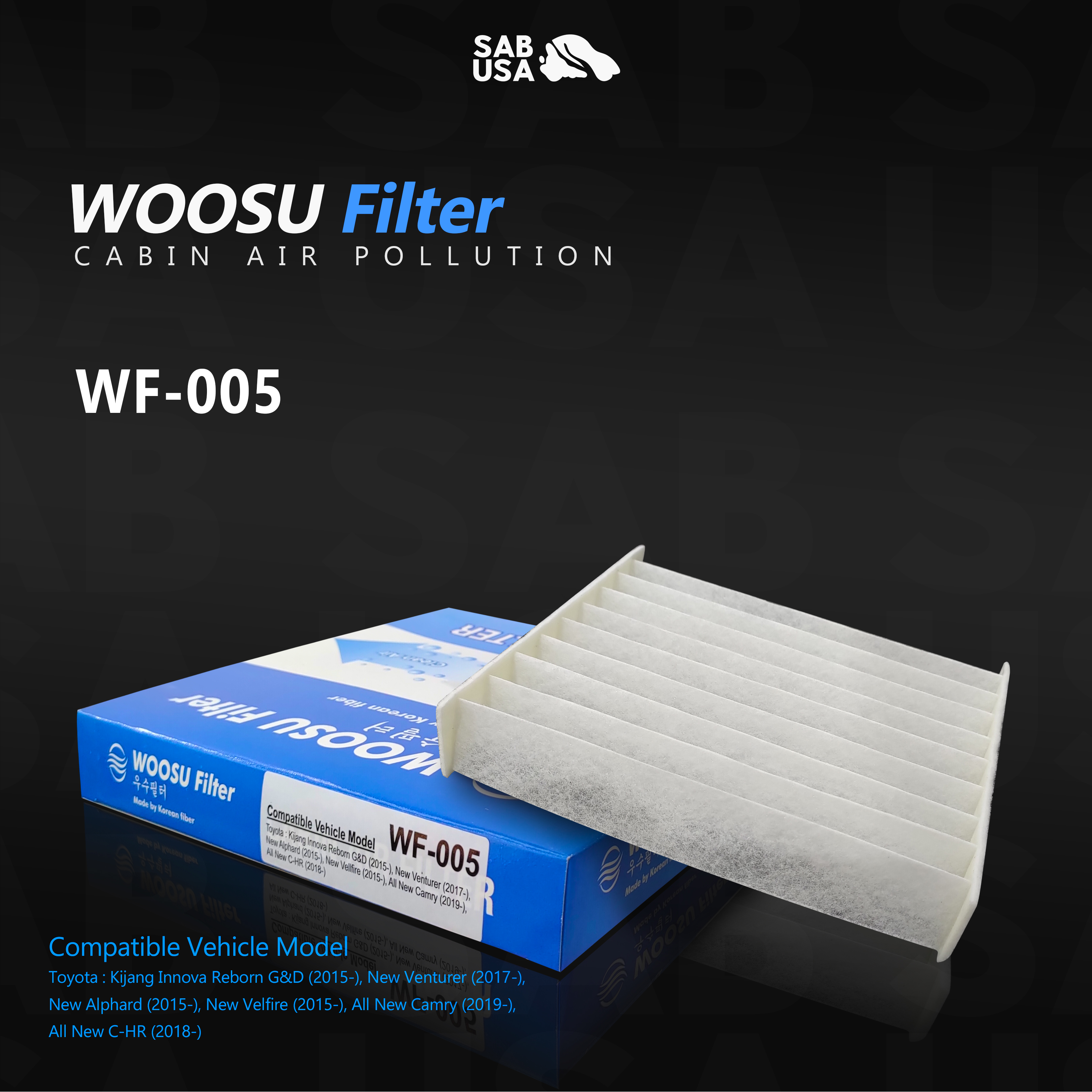WOOSU WF08 Filter AC Toyota Kijang Innova Venturer Camry Alphard Vellfire CHR Harga 65,000 rupiah*Gratis Ongkir