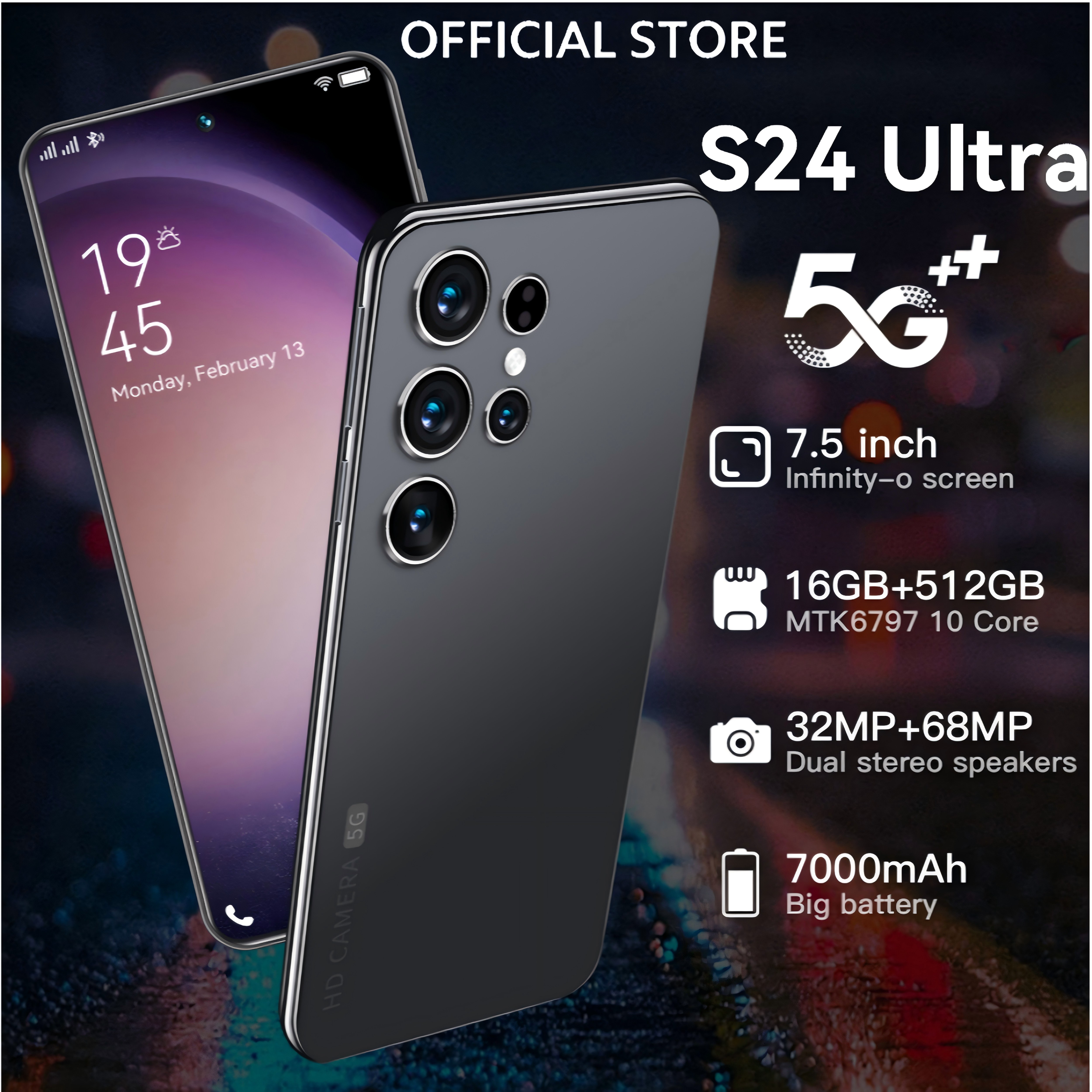 【Can co】original mobile phone sansumg S24 ultra cheap new phone 7.5 inch full screen clearance 2025 new phone 16GB + 512GB phone new original 2025 official warranty 5G HP Android Harga 949,000 rupiah*Gratis Ongkir