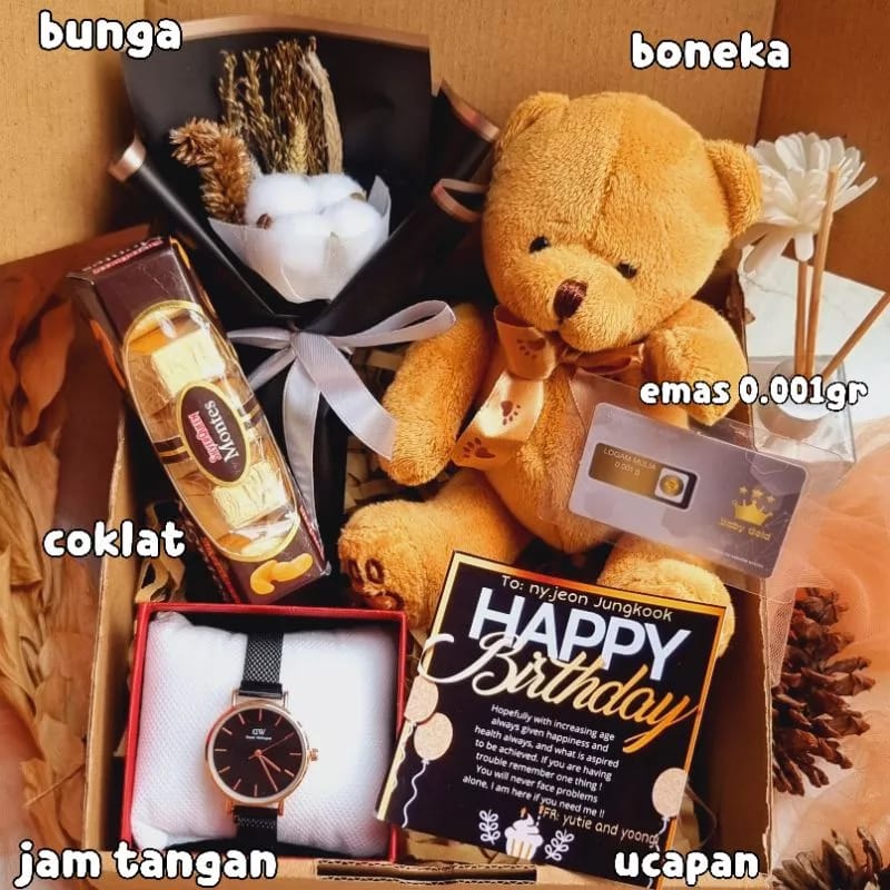 hadiah SET Kado Ulang Tahun Hampers Untuk Pacar Cewek