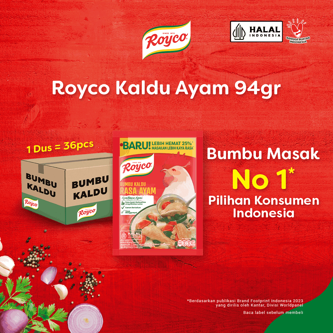 Royco Bumbu Kaldu Ayam 94G isi 36 [1 Carton] Harga 149,600 rupiah*Gratis Ongkir
