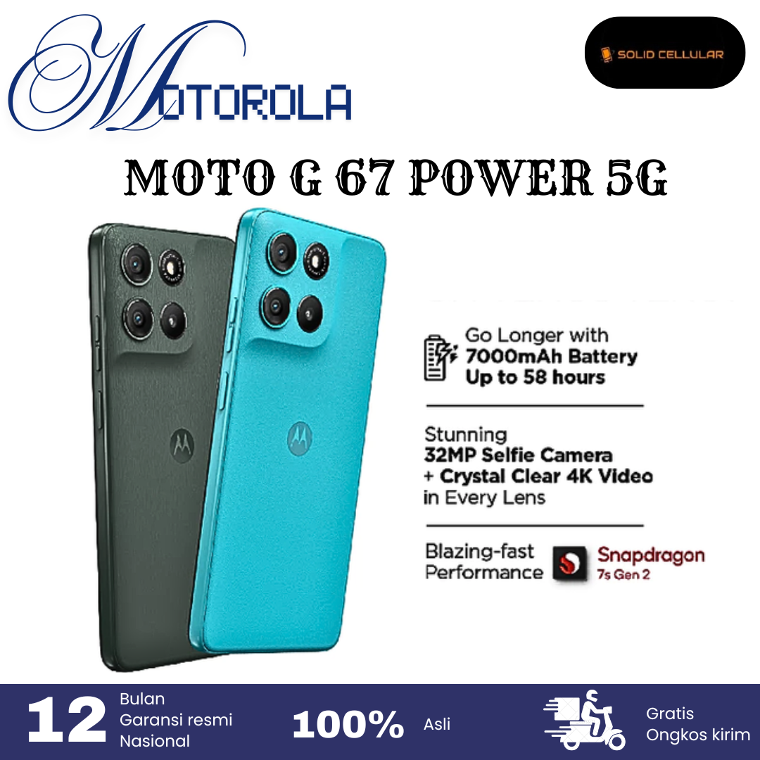 Motorola Moto g 67 Power 5g Official Warranty Harga  3,300,000 Ringgit*Penghantaran Percuma