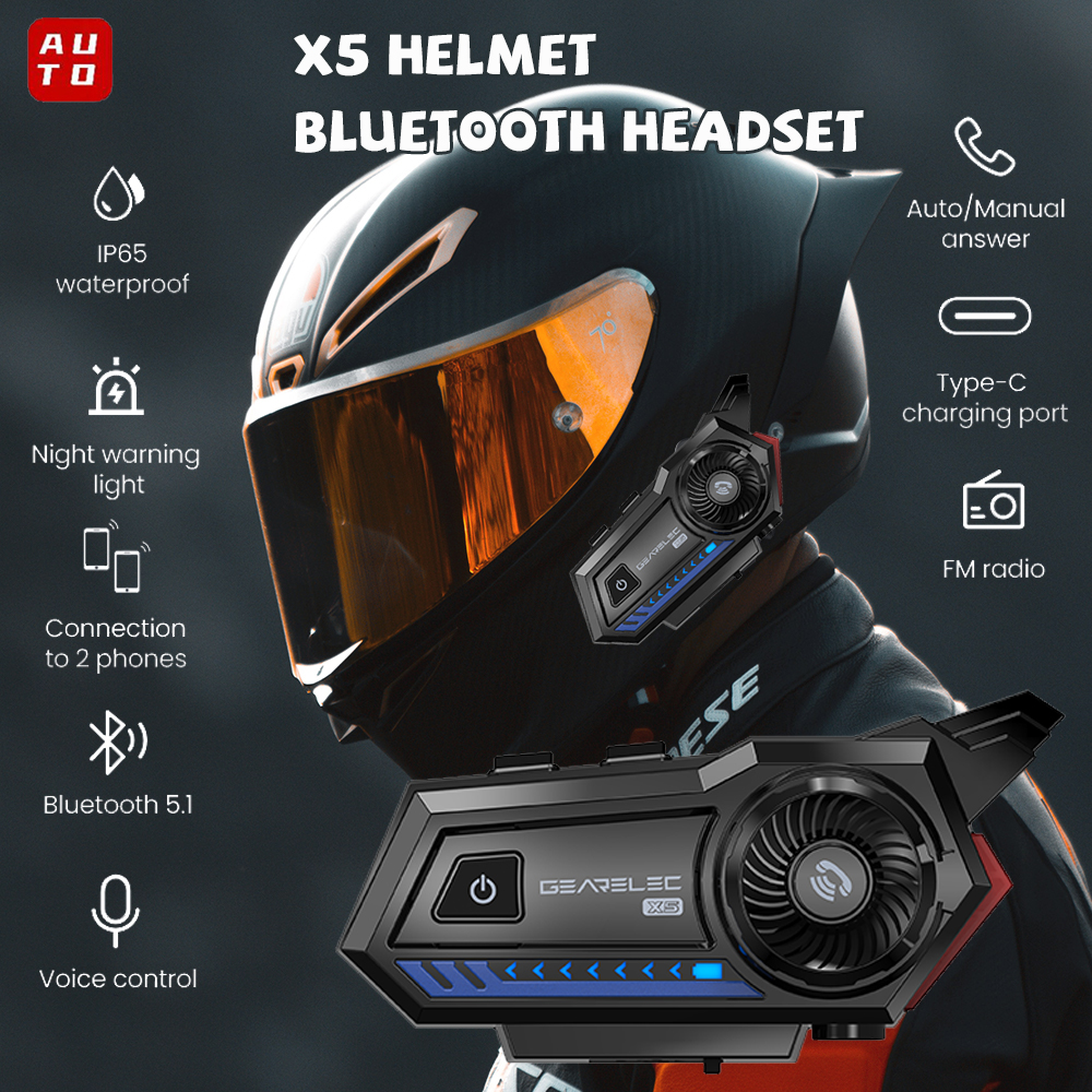 Helm bluetooth sale headset