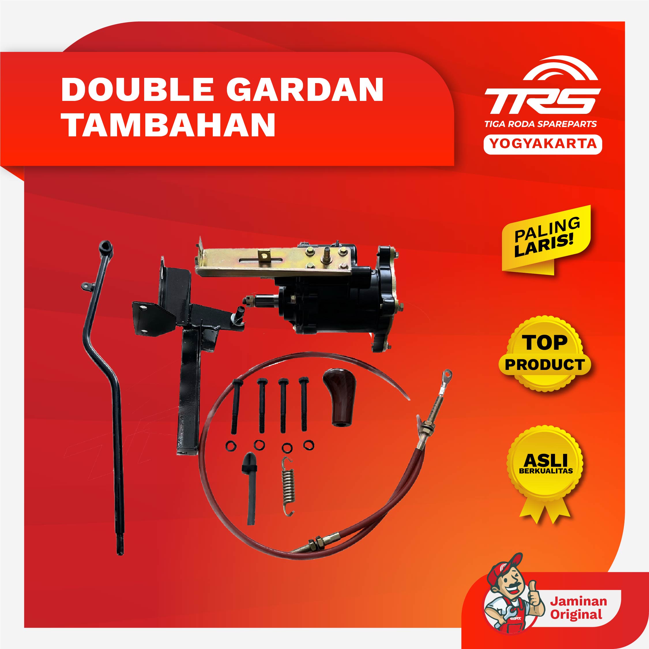 TRS Dobel Doble Double Gardan Tambahan Hilo Hi Lo Motor Roda Tiga Kaisar Tossa Jialing Nozomi Spareparts Original TRS JOGJA Giá 1,338,750 Đồng*Miễn phí vận chuyển