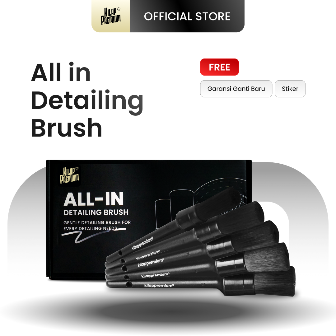 Kilap Premium - Detailing Brush Mobil, Kuas Detailing Pembersih Interior & Mesin Mobil, Kuas Pembersih Blok Mesin Mobil dan Interior Harga 94,578 rupiah*Gratis Ongkir