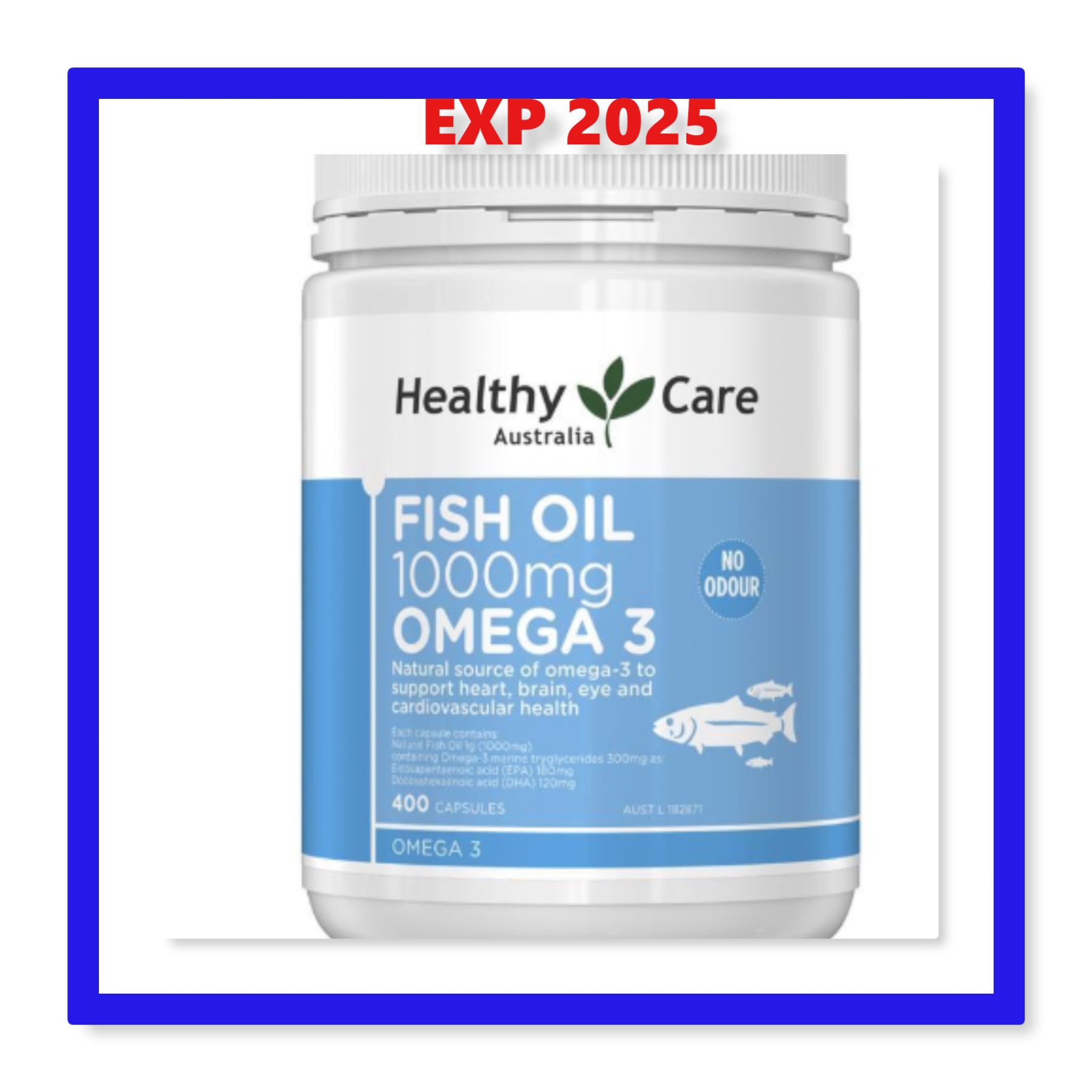 Healthy care fish outlet oil 1000mg 400 capsules