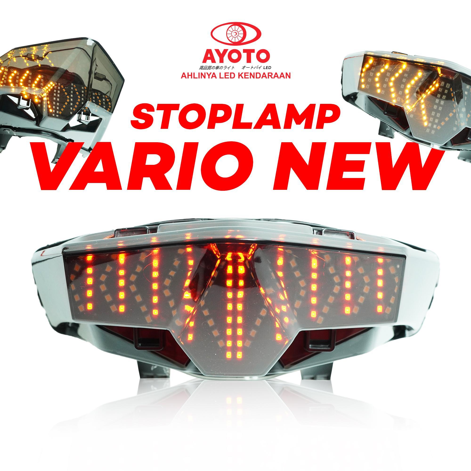 Vario Motorcycle Stop Lamp, Beat Fi/Esp, and Deluxe Led (Light Emitting Diode): More Bright, Longer Lasting, and Energy Saving. Stop Lamp Harga 199,000 rupiah*Gratis Ongkir