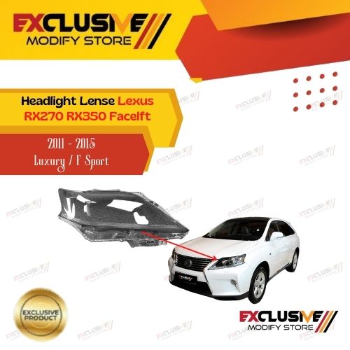 Mica glass lamp Lexus RX270 RX350 facelift 2011-2015 luxury/F Sport Harga 1,250,000 rupiah*Gratis Ongkir