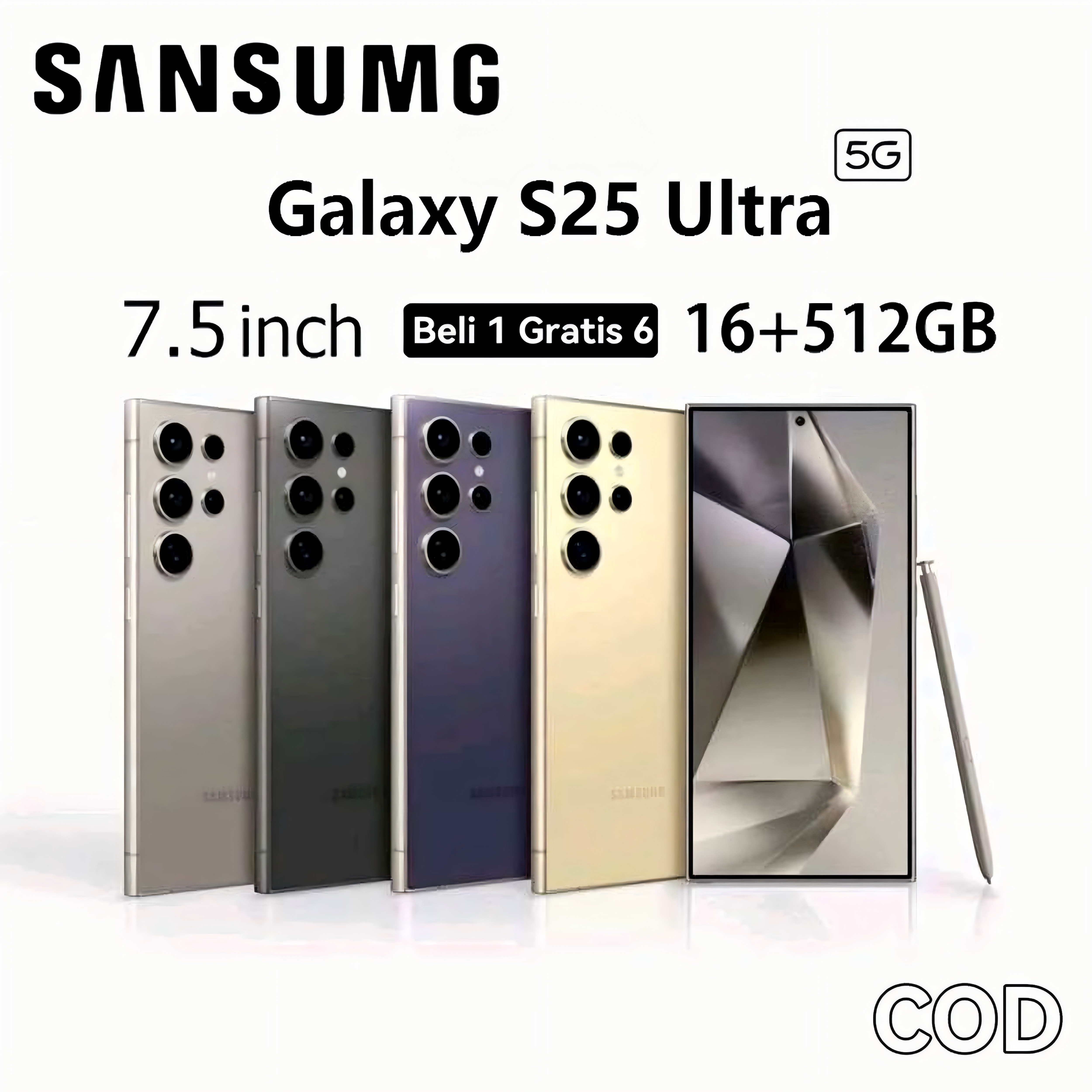 【Can Cod】Cheap Cellphone Sansumg S25 Ultra Mobile Phone 7.5 Inch Hd Screen 90Hz Cheap Cellphone Warehouse Clearance Smartphone Android13 Ram16Gb/512Gb Warehouse Clearance Cellphone Promo Hd Screen Mobile Phone Original Official Student Study Cellphone Dua Harga  949,000 Ringgit*Penghantaran Percuma