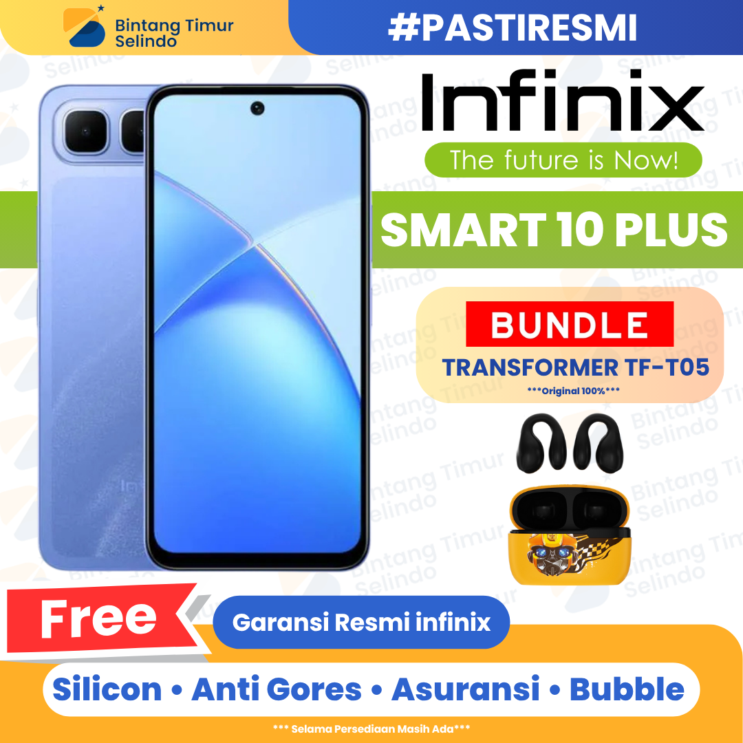 Infinix Smart 10 Plus 8/128GB - Garansi Resmi 1 Tahun Harga  1,450,000 Ringgit*Penghantaran Percuma