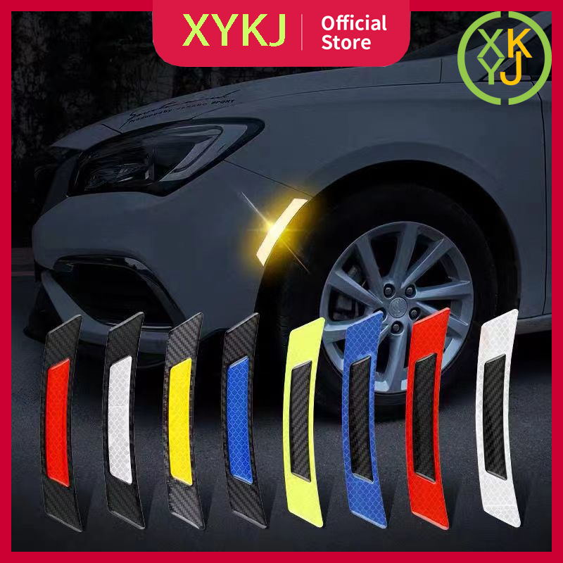 Stiker Reflektor Timbul Mobil Stiker Reflektor Nyala Motor Sticker Reflektor Velg Motor 2Pcs Harga 18,789 rupiah*Gratis Ongkir