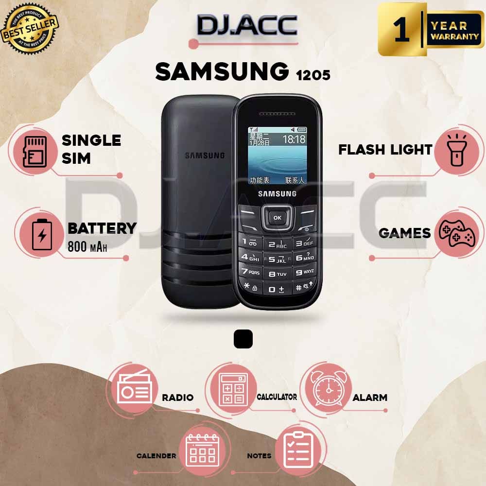 Hp samsung GSM GT-E1205 murah Giá 129,000 Đồng*Miễn phí vận chuyển