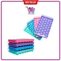 Ysgalery Cetakan jelly puding es batu bulat 33 bulatan