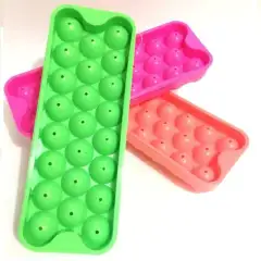 Cetakan Es Batu Telor Puyuh Ice Ball Cetakan Puding Coklat Lollipop Tempat Es Batu Bulat Kotak Freezer - 1 Pcs