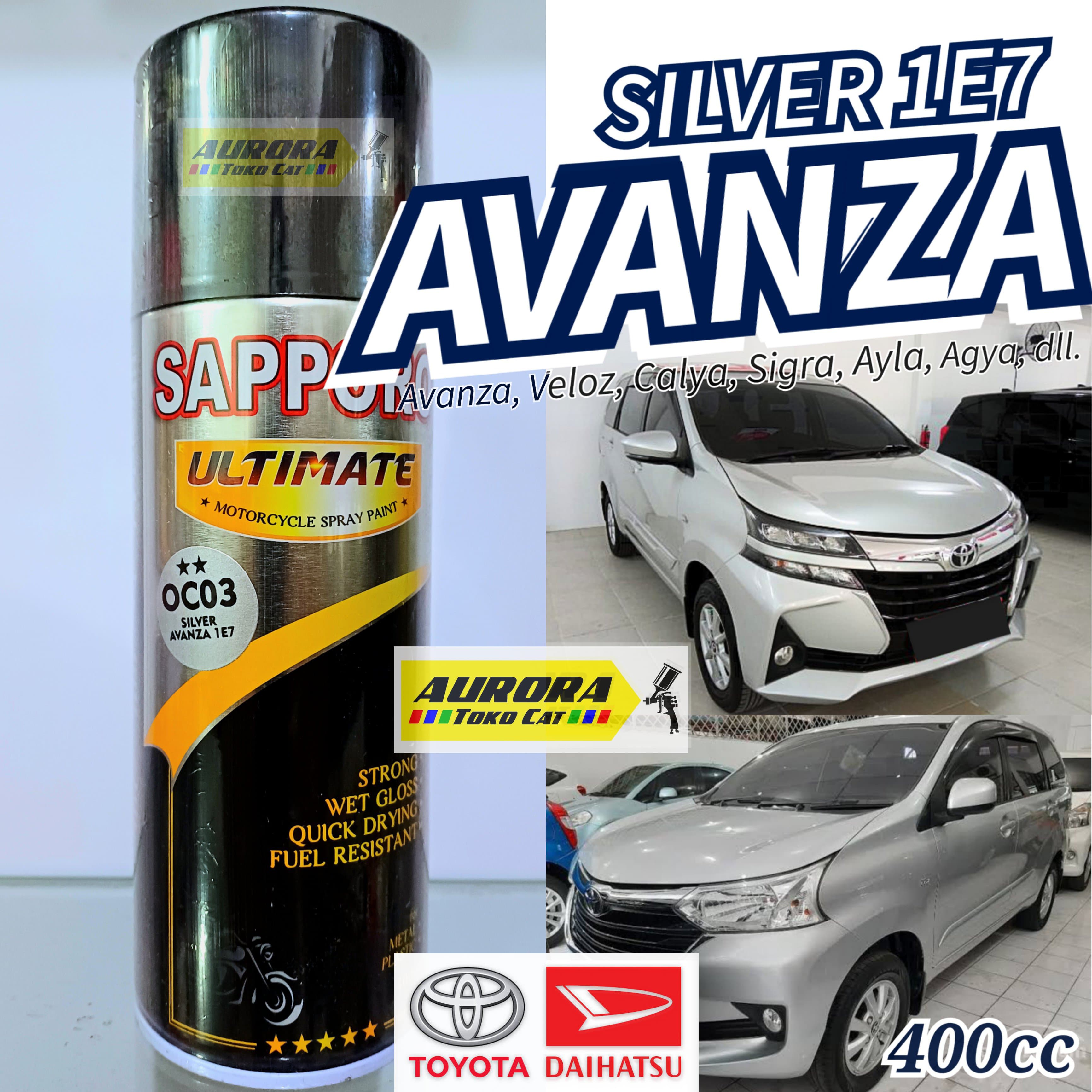 Cat Silver 1E7 Avanza Xenia SAPPORO ULTIMATE OC03 Toyota Daihatsu Avansa Veloz Senia Calya Sigra Agya Ayla Harga 62,000 rupiah*Gratis Ongkir