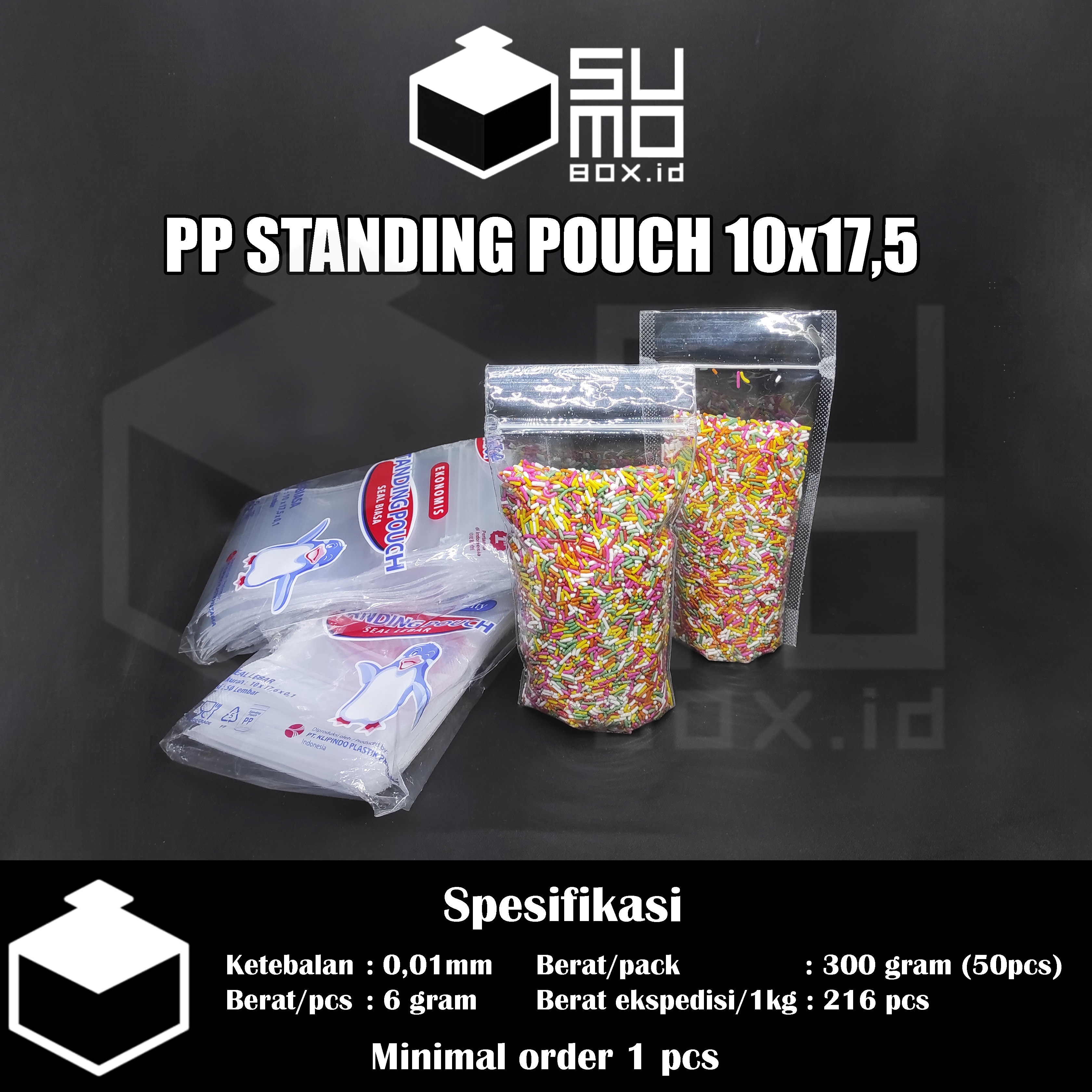 Ukuran standing best sale pouch 250 gr