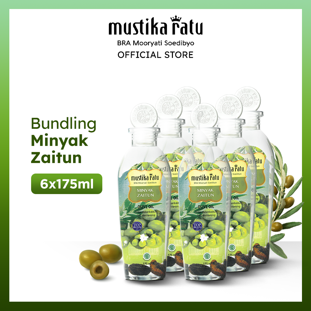 Mustika Ratu Bundlings Olive Oil 175ml - 6Pcs Harga 232,369 rupiah*Gratis Ongkir