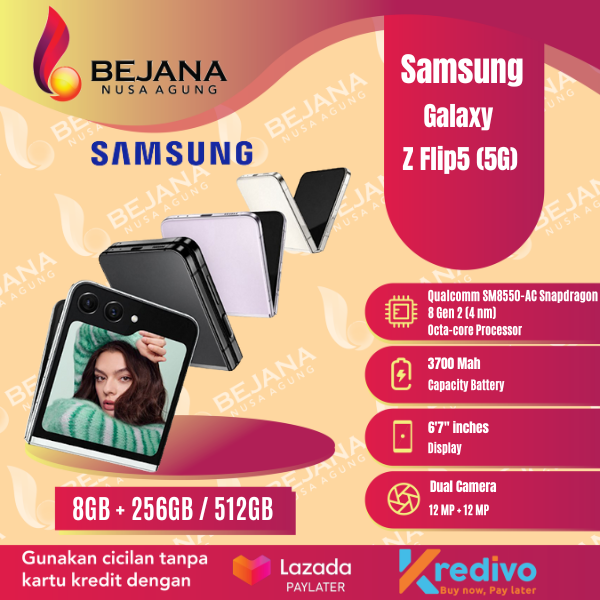 Samsung Galaxy Z Flip5 (5G) Garansi Resmi Harga  15,999,000 Ringgit*Penghantaran Percuma