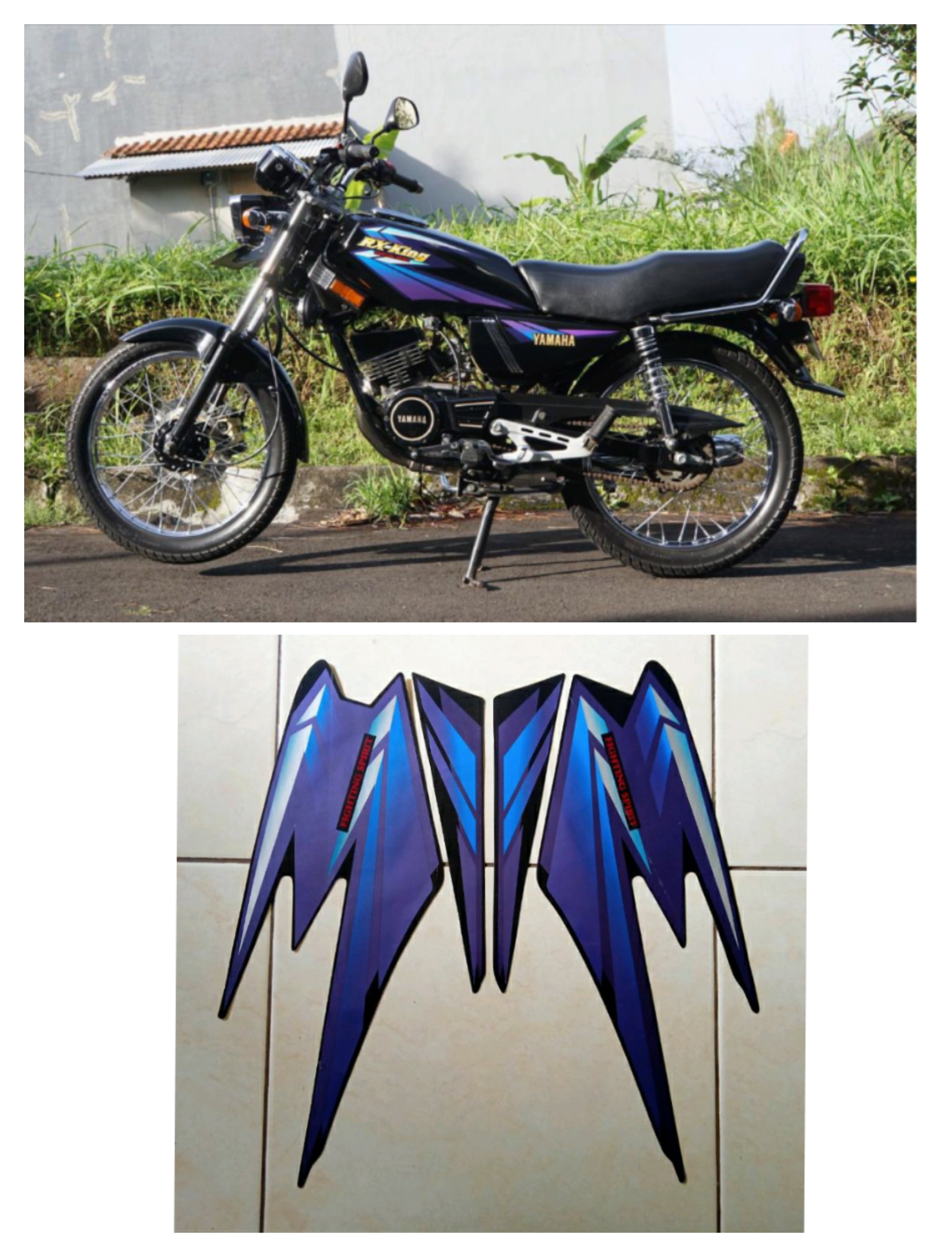 Jual Striping Rx King Hitam Biru Terbaru Oct 22 Lazada