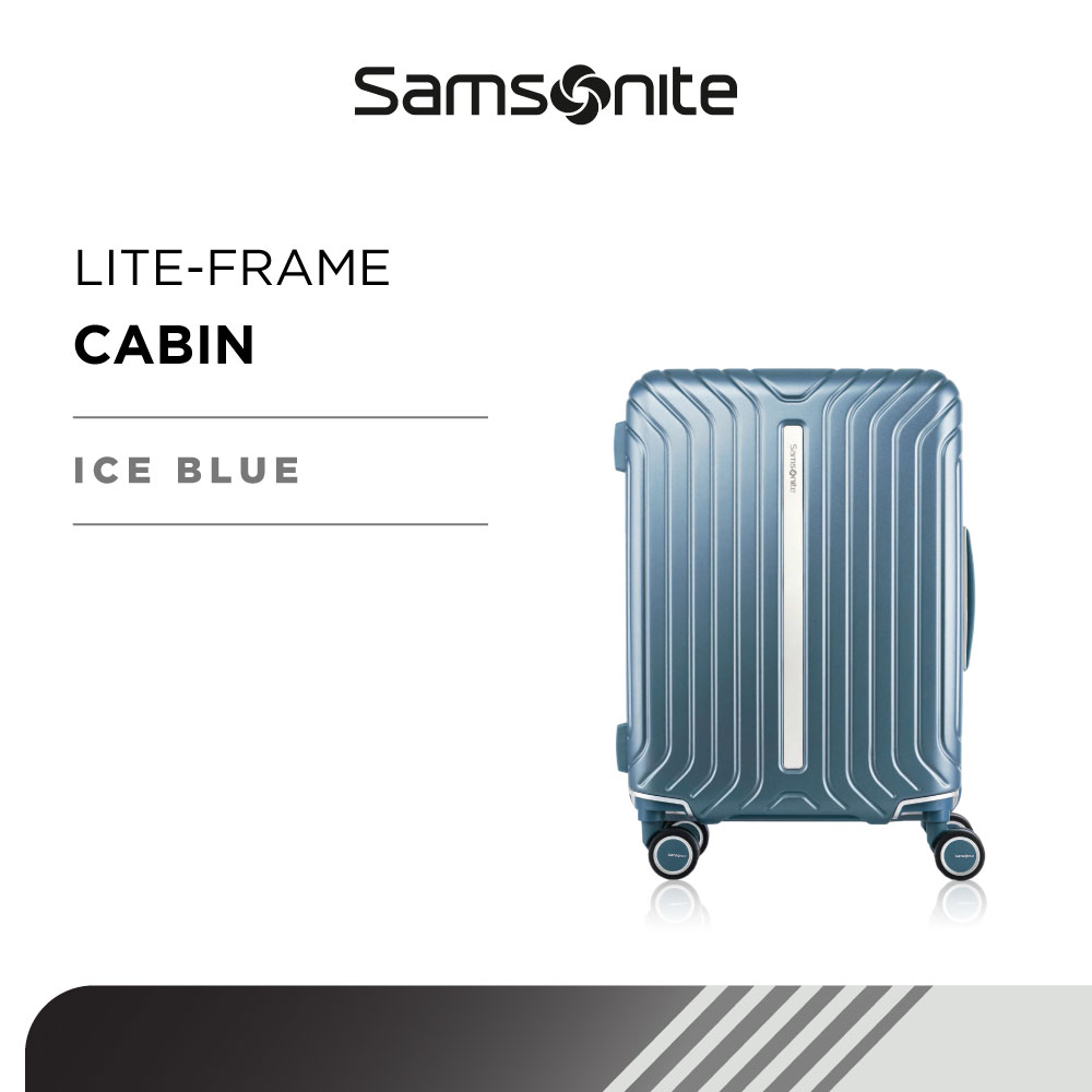 Lazada Indonesia - Samsonite Koper Hardcase Lite-Frame Cabin 20 Inch – Ice Blue